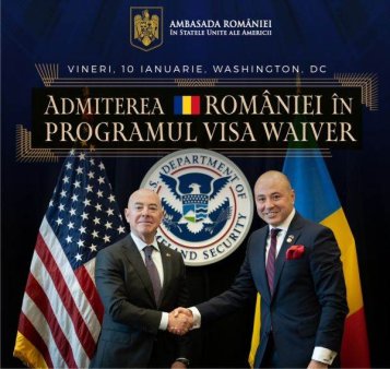 SUA recunosc includerea Romaniei in programul Visa Waiver