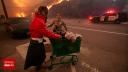 Incendiile din jurul Los Angeles, in imagini. Rafalele de pana la 160 km/h au transportat jarul la kilometri departare. FOTO