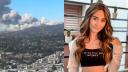 Andra Gogan a filmat de la fereastra apartamentului ei incendiul urias din Los Angeles: 