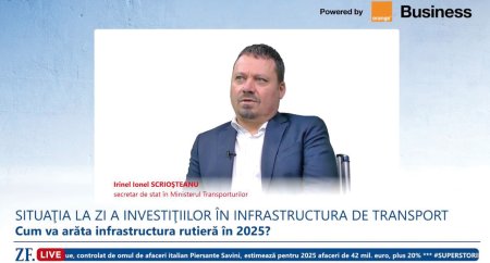 ZF Live. Irinel Ionel Scriosteanu, Ministerul Transporturilor: In 2025 vom avea Unirea Mica  intre Oltenia, Muntenia si Moldova pe drum rapid, iar in 2028, Unirea Mare peste Carpati