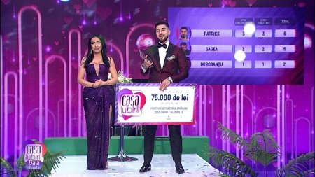 Virginia si Patrick au castigat Casa Iubirii, sezonul trei. Au plecat acasa cu trofeul si premiul de 75.000 de lei fiecare