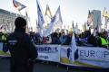 Sute de politisti din Braila au venit la protestul din Bucuresti. Ce le-a transmis Marcel Ciolacu manifestantilor