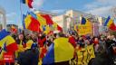 AUR a scos din nou oamenii in strada sa protesteze. In Bucuresti, aproape 1.500 de manifestanti au cerut reluarea turului doi