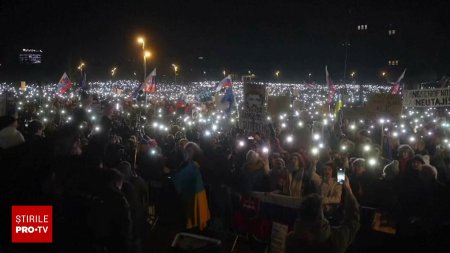 Manifestatie de amploare in Slovacia. Oamenii au cerut demisia premierului Fico. Suntem Europa!