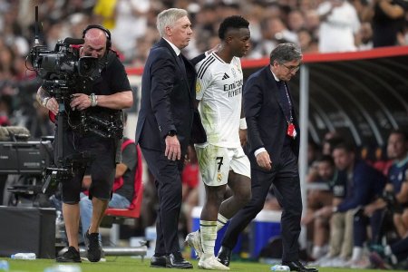 Ce raspuns a dat Carlo Ancelotti cand a fost intrebat despre viitorul lui <span style='background:#EDF514'>VINICIUS</span>, curtat de cluburile din Arabia Saudita: Cred ca asta va alege