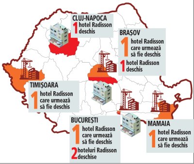 Radisson Group: Ne uitam la Iasi, Craiova si Oradea pentru a deschide noi hoteluri Radisson. Vrem sa deschidem cate doua-trei hoteluri pe an