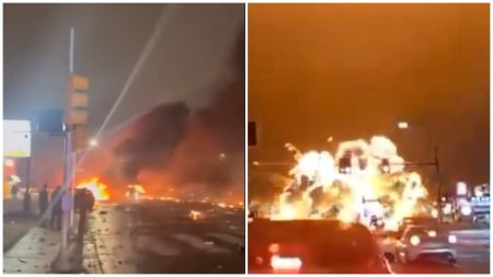 Un avion medical s-a prabusit in Philadelphia si a incendiat mai multe case. Sase oameni, intre care un copil pacient, se aflau la bord | VIDEO