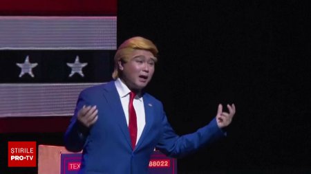 Donald Trump, parodiat pe scena unui teatru din Hong Kong in plin razboi comercial intre Washington si Beijing