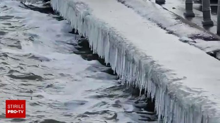 Un val de ger a cuprins Romania. Capitala a avut -12 grade Celsius, iar in centrul tarii se vor inregistra -17