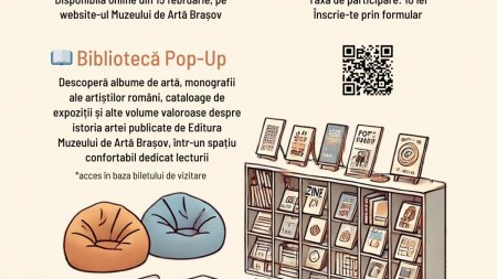 Workshop creativ de zine, biblioteca pop-up si expozitie virtuala de Ziua Nationala a Lecturii