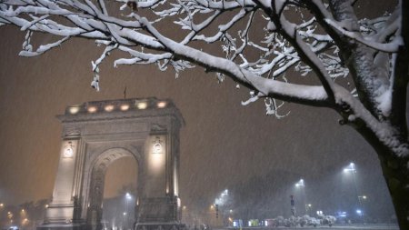 Vin nisorile in Bucuresti. Se va depune strat de zapada iar temperaturile vor scadea de la o zi la alta