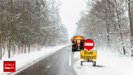 Trei judete au intrat sub atentionare cod galben de ninsori. Ger in jumatatea de nord a tarii