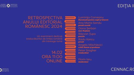 Literatura romana trece prin cea mai buna perioada a ei, au conchis participantii la Retrospectiva anului editorial romanesc 2024, organizata de ICR