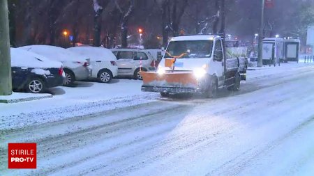 Haos in trafic din cauza ninsorilor. Viscol si temperaturi de pana la minus 16 grade in unele zone din tara. Groaznic