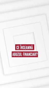 Ce inseamna abuzul financiar?