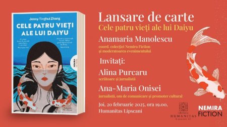 Lansare de carte Nemira Fiction: Cele patru vieti ale lui Daiyu, de Jenny Tinghui Zhang