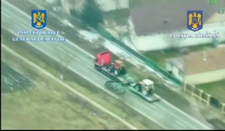 Cele patru manevre filmate din elicopter care i-au adus unui sofer din Mures o suspendare de 270 de zile a permisului de conducere | VIDEO