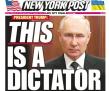 The New York Post, ziarul preferat al lui Donald Trump, titreaza pe prima pagina: 