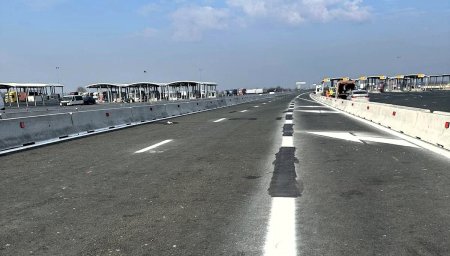 S-a modificat circulatia pe autostrada A1, la fosta frontiera Nadlac: Flux de trafic continuu