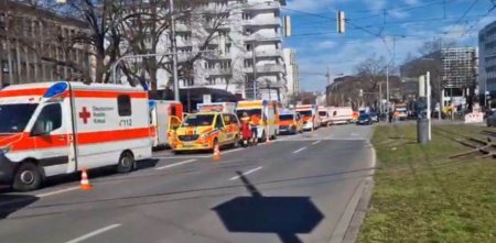 Un mort si mai multi raniti intr-un incident in Mannheim, dupa ce o masina a intrat intr-o multime