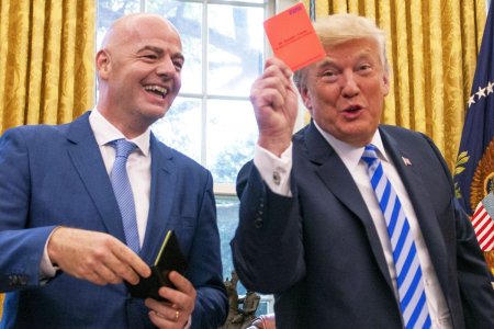 Anuntul lui Infantino dupa intalnirea cu Trump: 200 de mii de joburi. Vor fi 3 Super Bowls pe zi timp de o luna!