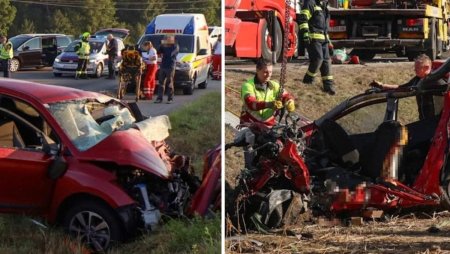 Un frate si o sora au murit aproape la fel, in cate un Hyundai rosu lovit de un camion, la doi ani distanta, in Austria