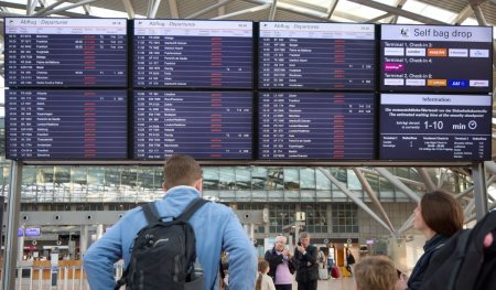 Greva spontana pe aeroportul din Hamburg, unde e haos si toate zborurile au fost anulate sau amanate