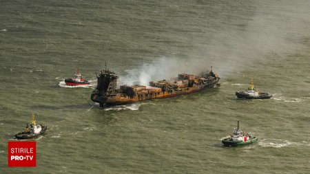 Accident naval in Marea Nordului. Comandantul rus al cargoului care a lovit un petrolier a fost arestat de autoritati