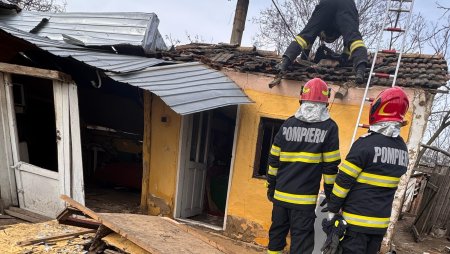 Un barbat din Braila a sunat la 112 si a anuntat ca un obiect din atmosfera a cazut peste o casa. Ce s-a intamplat de fapt