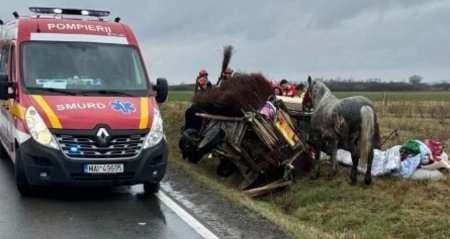 Un TIR a spulberat o caruta la Oradea, omorand pe loc un barbat. Cum s-a produs accidentul