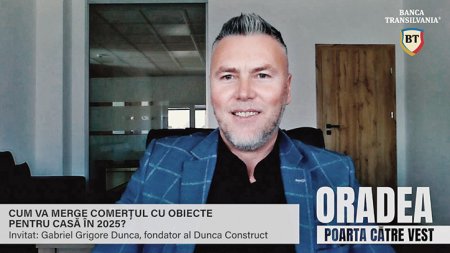 Oradea, poarta catre Vest, un proiect ZF sustinut de Banca Transilvania. Gabriel Dunca, Dunca Construct: Fiind in Oradea, nu avem cum sa nu ne uitam si dincolo de granita. De cand am intrat in Schengen, avem  o poarta deschisa in permanenta. Importatorul si <span style='background:#EDF514'>DISTRIBUITOR</span>ul de placa ceramica Dunca Construct dezvolta o retea de showroomuri proprii sub brandul Venezia Showroom