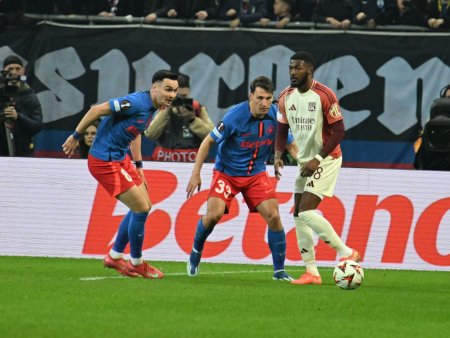 Cine transmite meciul Lyon – FCSB la TV in Romania. Partida din Europa League se vede pe doua posturi