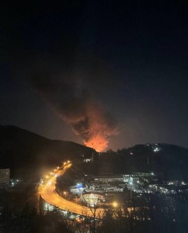 Incendiu de proportii la rafinaria Tuapse din Rusia dupa un atac atribuit Ucrainei