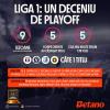 INFOGRAFIC: Liga 1, un deceniu de playoff