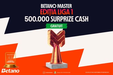 Fii maestrul Betano Master si castiga 500.000 Surprize Cash