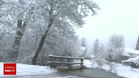 Iarna in Franta. Meteorologii au emis coduri galbene si portocalii de caderi de zapada si lapovita