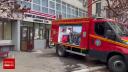 Incendiu intr-o camera aflata la <span style='background:#EDF514'>ETAJ</span>ul 6 al unui camin studentesc din Cluj-Napoca. De la ce ar fi izbucnit focul