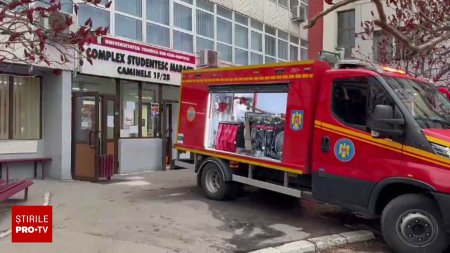 Incendiu intr-o camera aflata la etajul 6 al unui camin studentesc din Cluj-Napoca. De la ce ar fi izbucnit focul