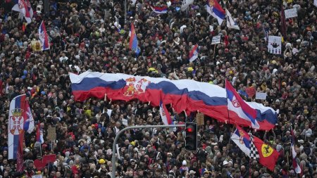 Mesajul presedintelui Aleksandar Vu<span style='background:#EDF514'>CICI</span> dupa cel mai mare protest organizat in istoria post-iugoslava a Serbiei