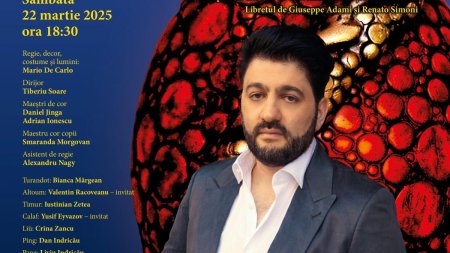 Opera Nationala Bucuresti prezinta, sambata, 22 martie, Turandot de Puccini, cu tenorul azer de talie internationala Yusif Eyvazov in rolul Calaf