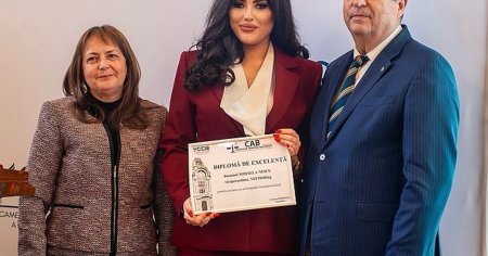 Mihaela Neicu, vicepresedinte NEI Holding, distinsa cu Diploma de Excelenta in cadrul conferintei CCIB