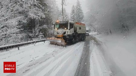 Vremea trece de la o extrema la alta. Dupa temperaturi de vara, au venit ninsorile: 