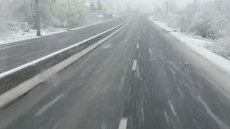 Ninge puternic in sudul Romaniei. Trafic de cosmar la intrare in Bucuresti