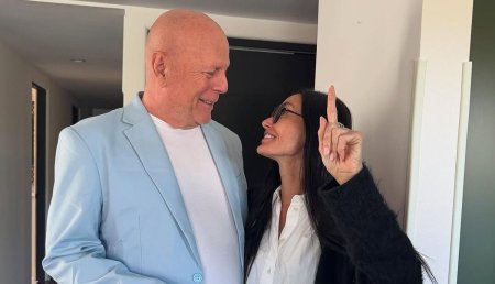 Noi imagini emotionante cu Bruce Willis: Cum arata la 70 de ani actorul diagnosticat cu dementa. Demi Moore, gest superb