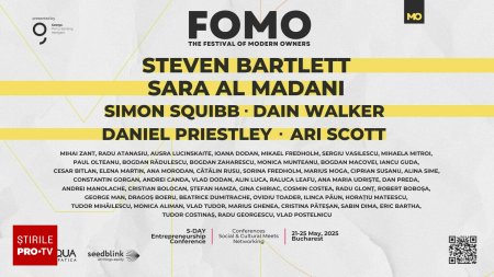 FOMO <span style='background:#EDF514'>DEVINE</span> epicentrul antreprenoriatului. Dain Walker, Daniel Priestley, si zeci de speakeri romani se alatura festivalului