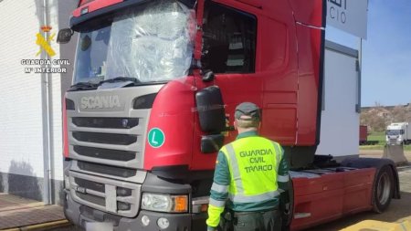 Un sofer de TIR din Romania a fost prins in Spania cu o alcoolemie de 7 ori mai mare decat limita legala