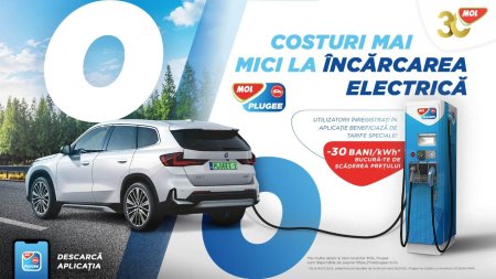 MOL Romania reduce preturile pentru incarcarea vehiculelor electrice si elimina <span style='background:#EDF514'>TAXA</span> pe minut