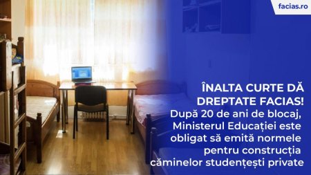 FACIAS deblocheaza in instanta legea privind investitiile private in constructia caminelor studentesti