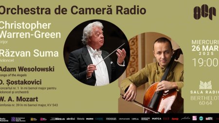 Violoncelistul Razvan Suma canta Sostakovici la Sala Radio