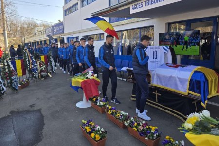 Mare de oameni la despartirea de una dintre legendele fotbalului romanesc